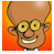 Huge Brain cartoon button